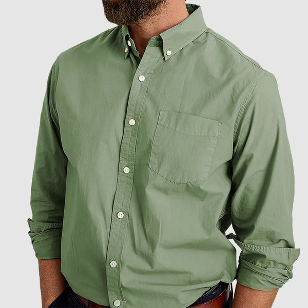 Men's combed cotton anti-wrinkle shirt