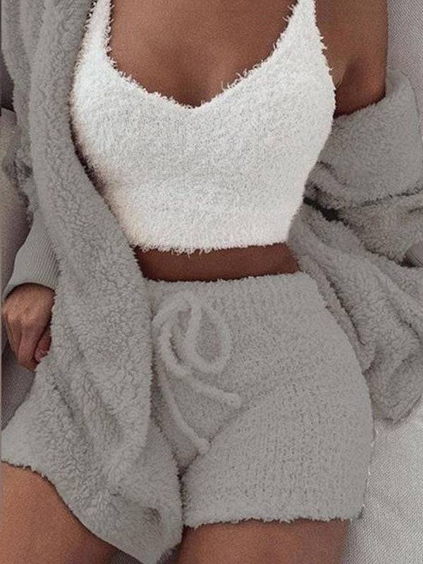 Fuzzy 3 Piece Cozy Set