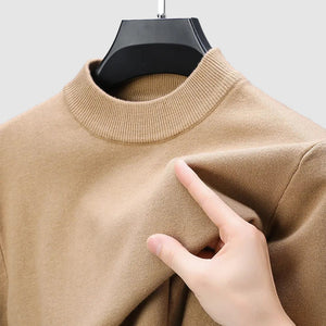 Men's Basic Bottom Cashmere Sweater