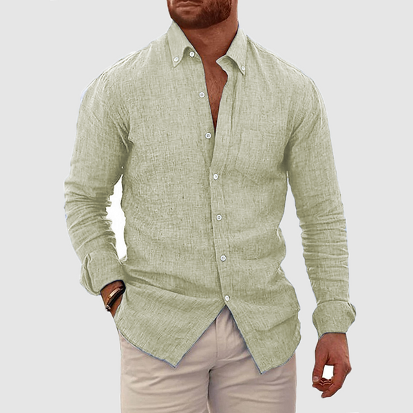 Men cardigan long sleeve casual fashion shirt