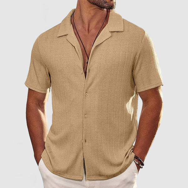 Men's Casual Knit Short Sleeve Shirt