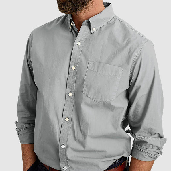 Men's combed cotton anti-wrinkle shirt