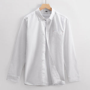 Men's cotton anti-wrinkle casual shirt