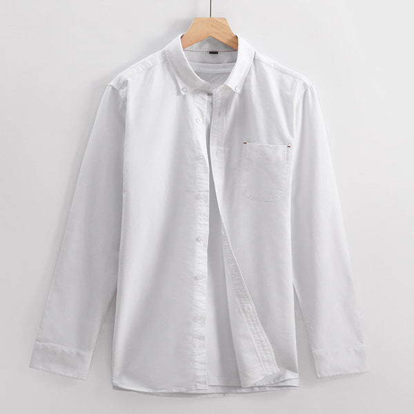 Men's cotton anti-wrinkle casual shirt