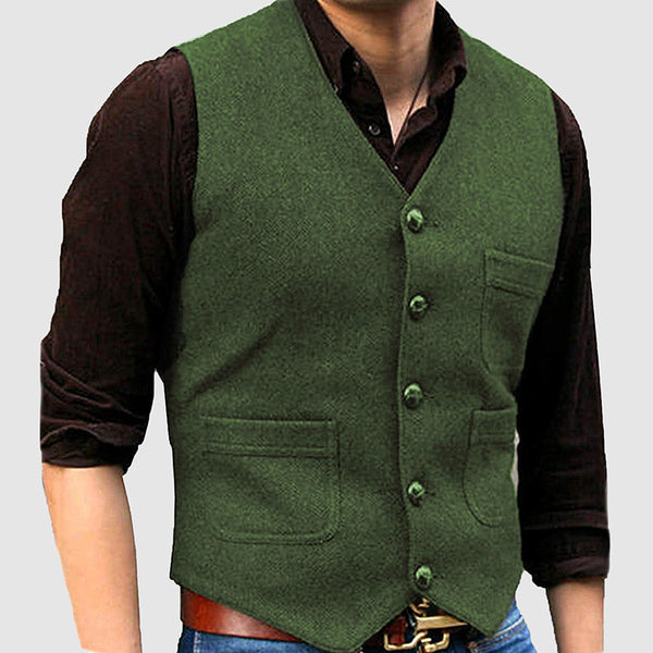 Men's Casual Sleeveless Multi-Pocket Vest