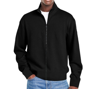 Men's Basic Versatile Zipper Sweatshirt