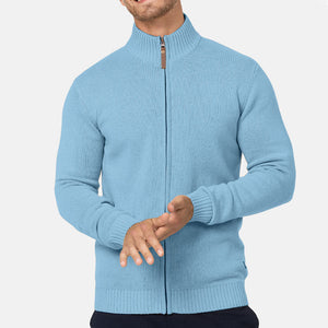 Men's Fall Half Turtleneck Zipper Sweater