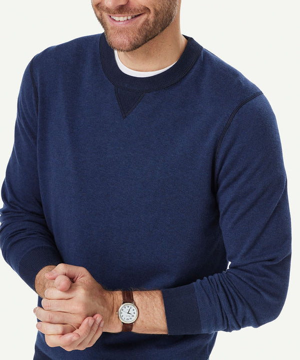 Men's Two Color Crew Neck Knit Shirt