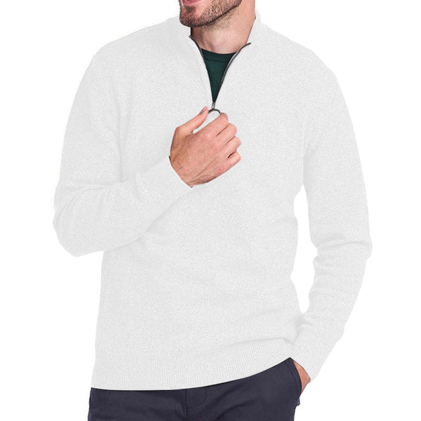 Men's Versatile Half-Zip Cozy Sweater