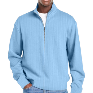 Men's Basic Versatile Zipper Sweatshirt