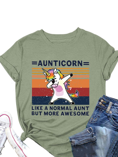 Aunticorn Casual Tee