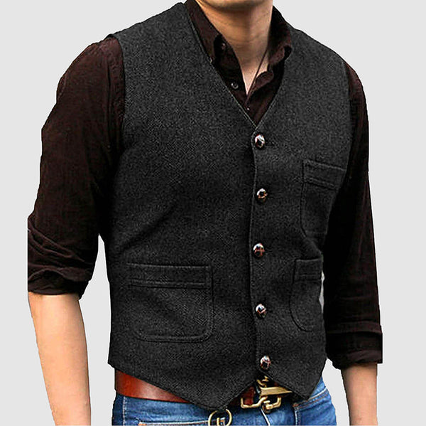 Men's Casual Sleeveless Multi-Pocket Vest