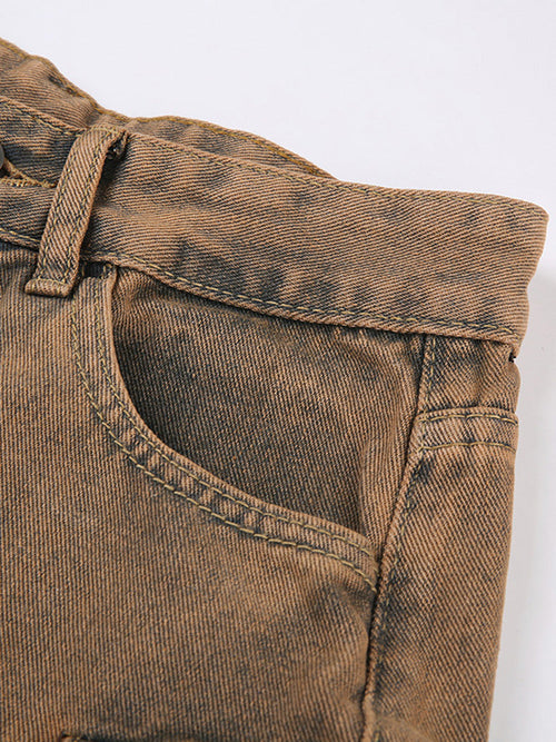 Vintage Cargo Pockets Jeans