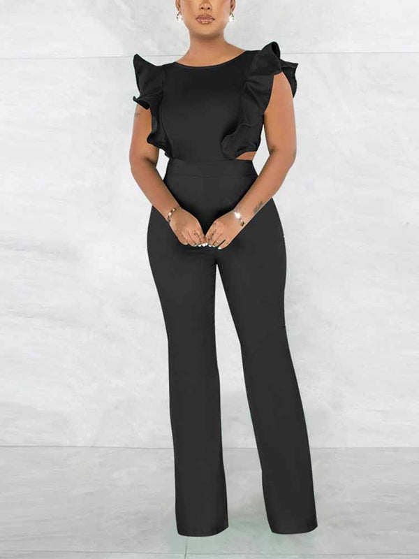 Ruffle Detail Jumpsuit