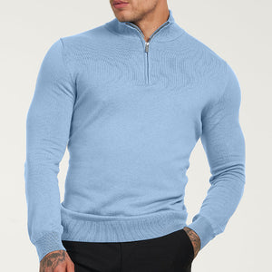 Gentleman's Cashmere Half Zip Sweater