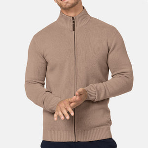 Men's Fall Half Turtleneck Zipper Sweater