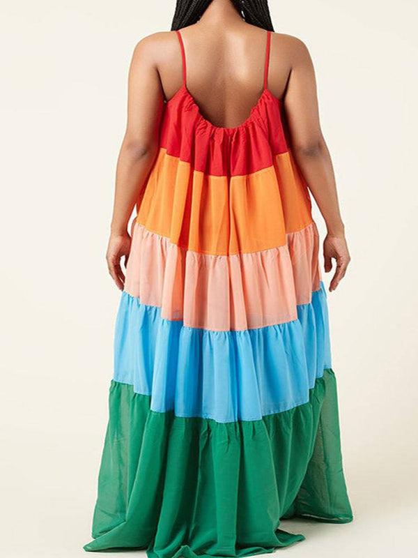 Rainbow Bella Maxi Dress