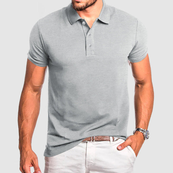 Gentleman's Casual Breathable Cotton Polo Shirt