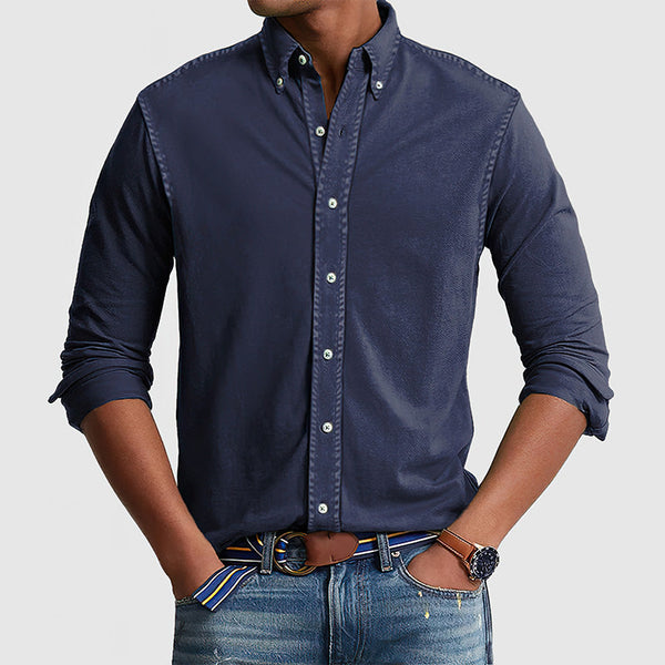 Gentleman's Vintage Washed Cotton Shirt