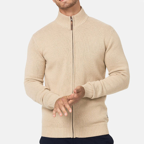 Men's Fall Half Turtleneck Zipper Sweater