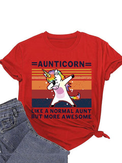 Aunticorn Casual Tee