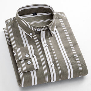 Men's cotton striped shirt