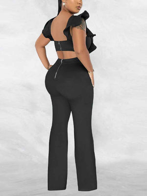 Ruffle Detail Jumpsuit