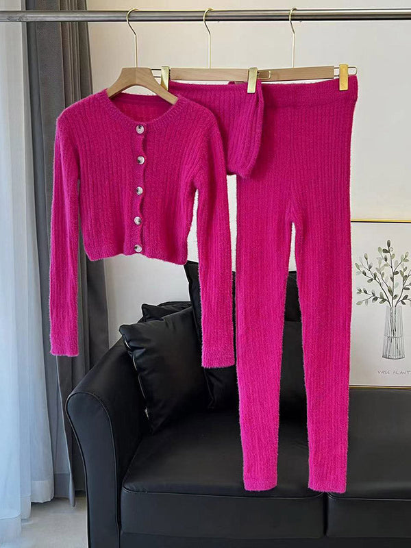 Solid Knit 3PC Set