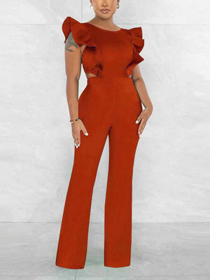 Ruffle Detail Jumpsuit