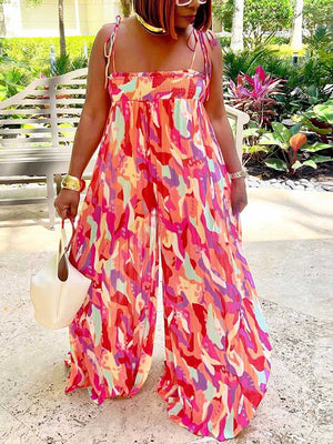 Print Flowy Jumpsuit