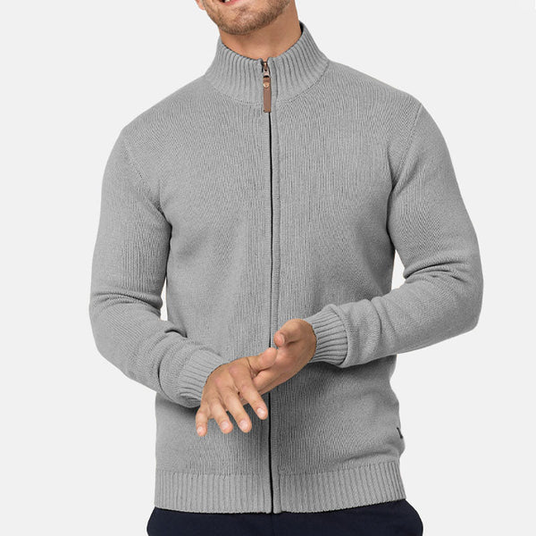 Men's Fall Half Turtleneck Zipper Sweater