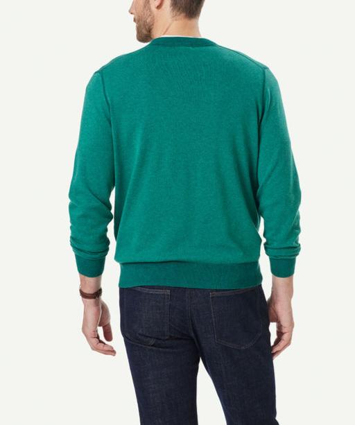 Men's Two Color Crew Neck Knit Shirt