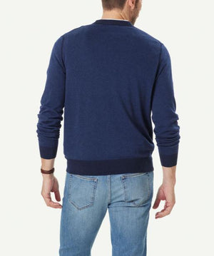 Men's Two Color Crew Neck Knit Shirt