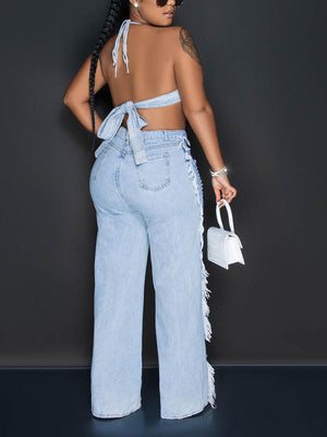 Distressed Denim Set