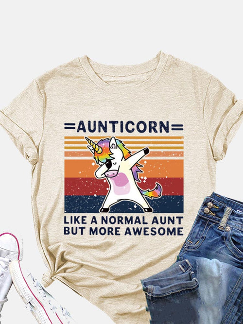 Aunticorn Casual Tee