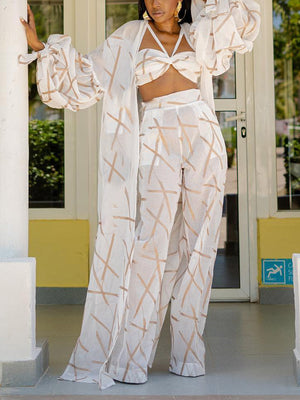 Vacation Sheer Three-Piece Set