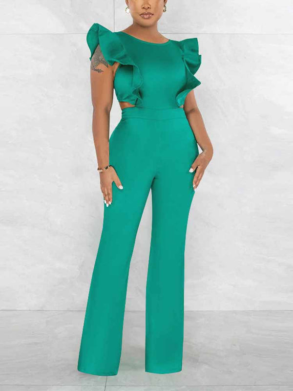 Ruffle Detail Jumpsuit