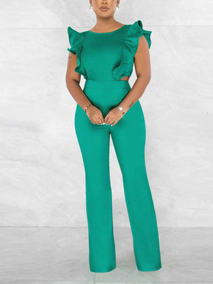 Ruffle Detail Jumpsuit