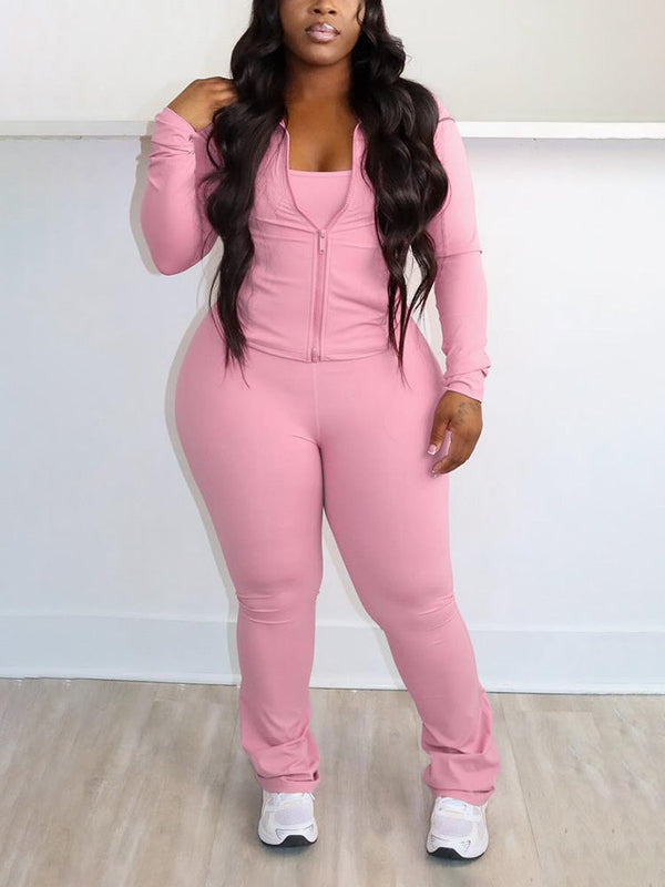 Athleisure Jacket & Jumpsuit Set