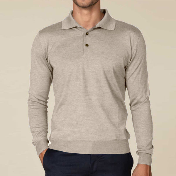 Cashmere Sweater Polo Shirt