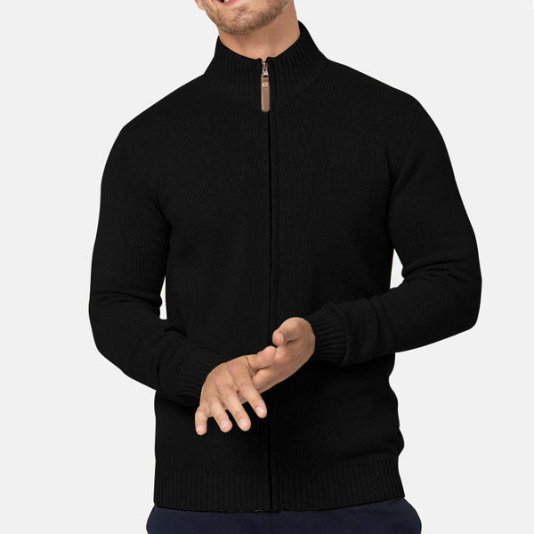 Men's Fall Half Turtleneck Zipper Sweater