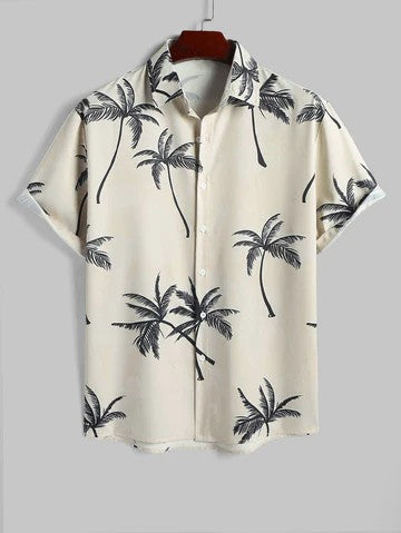 Men's summer shirt with short sleeves