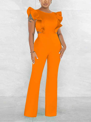 Ruffle Detail Jumpsuit