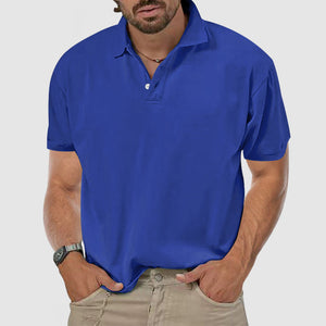 Men's Casual Everyday Cotton Short Sleeve Polo Shirt