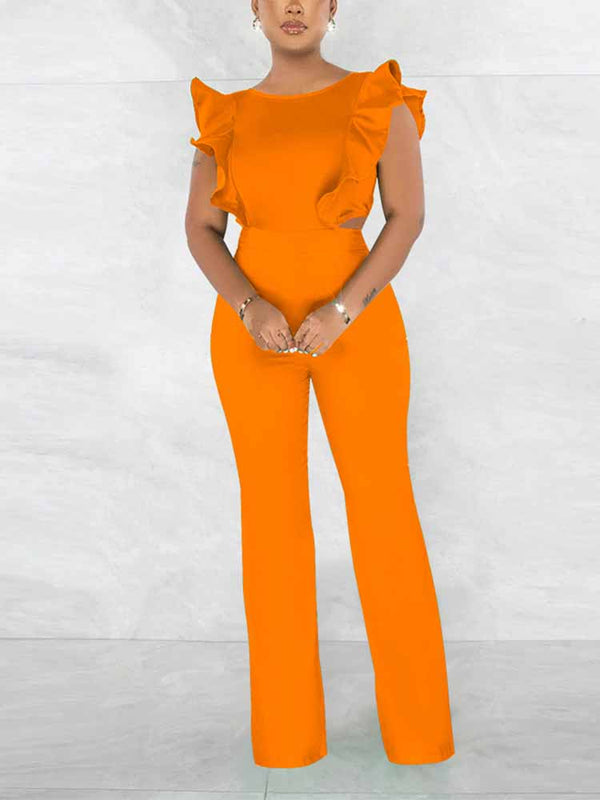 Ruffle Detail Jumpsuit