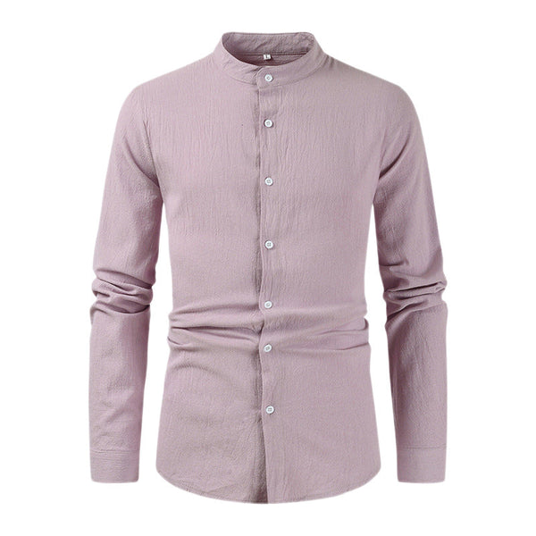 Men's Casual Large Size Long Sleeve Shirt