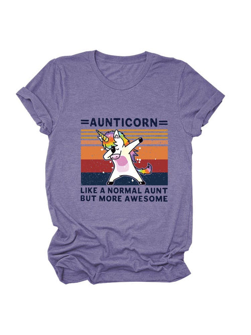 Aunticorn Casual Tee