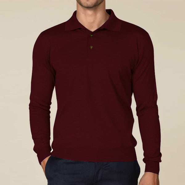 Cashmere Sweater Polo Shirt