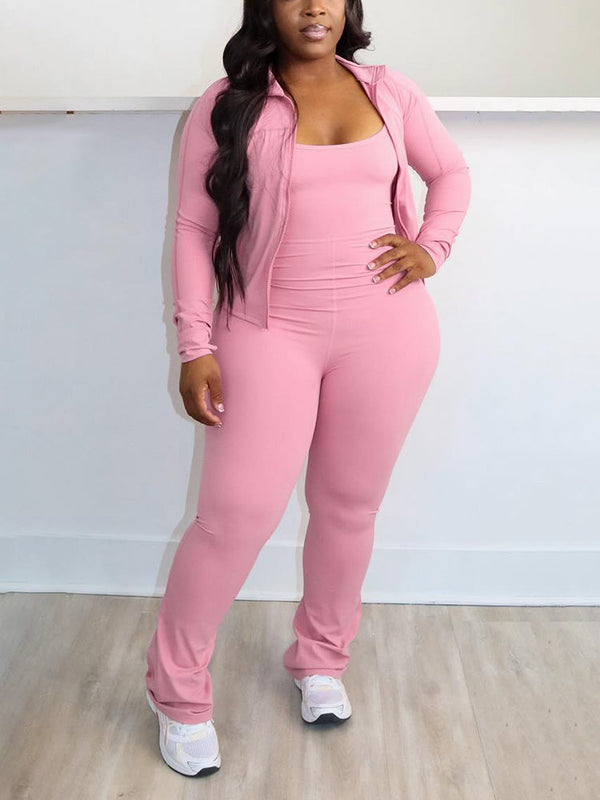 Athleisure Jacket & Jumpsuit Set