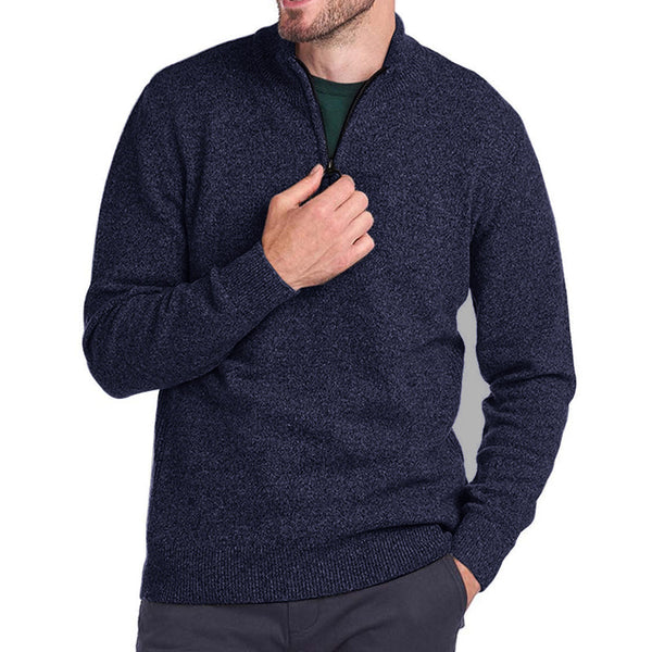 Men's Versatile Half-Zip Cozy Sweater